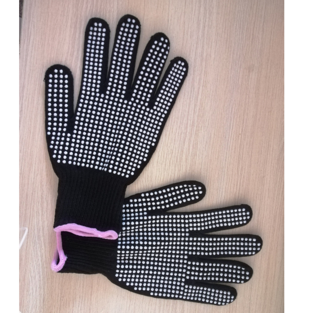 Heat Resistant Glove - 1Pair Heat-Resistant Gloves Black Elastic Cuff