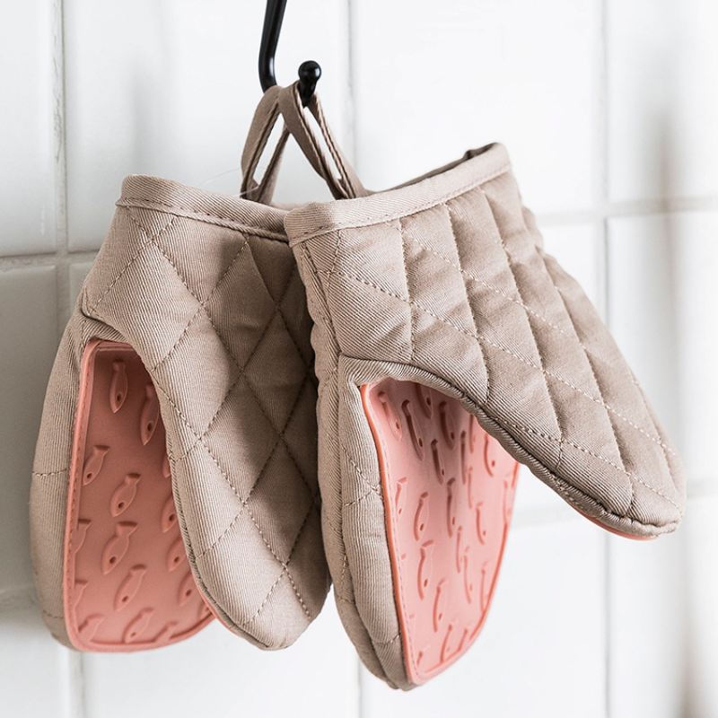 Oven Mitt Silicone - 1PC Silicone Anti-scalding Oven Gloves Mitts