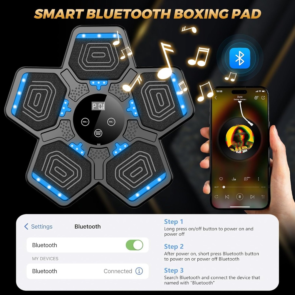 Music Boxing Machine for Adult - Workout Glove Gym recension och pris