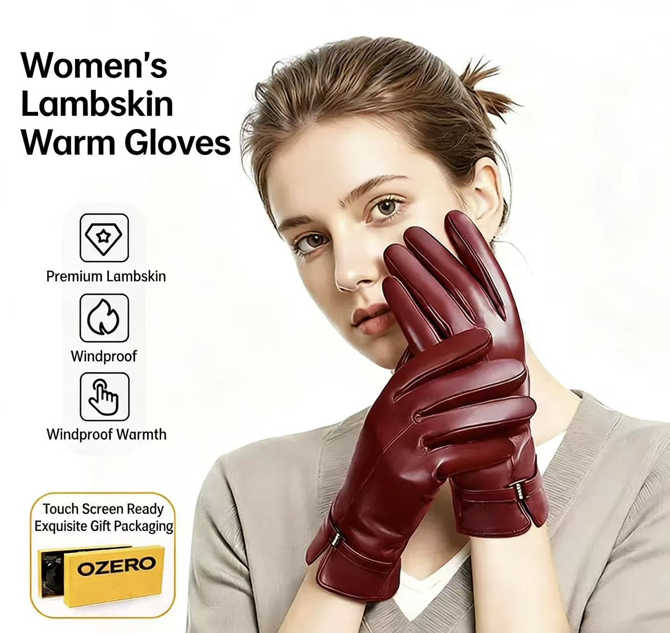 Women's Fashionable Winter She - Wool Glove Lined recension och pris