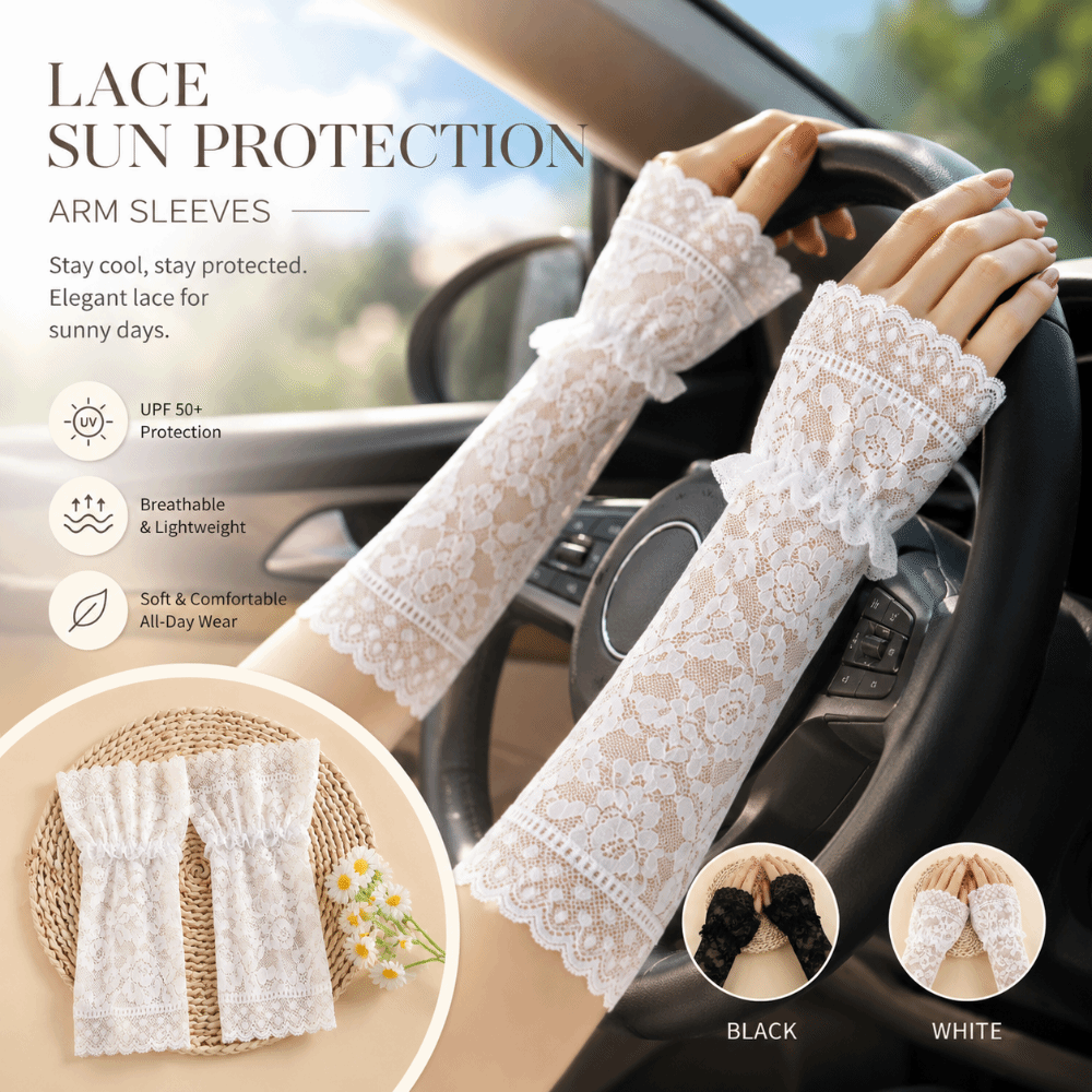 Lace Ruffles Pleated Detachabl - Fingerless Glove Knit recension och pris