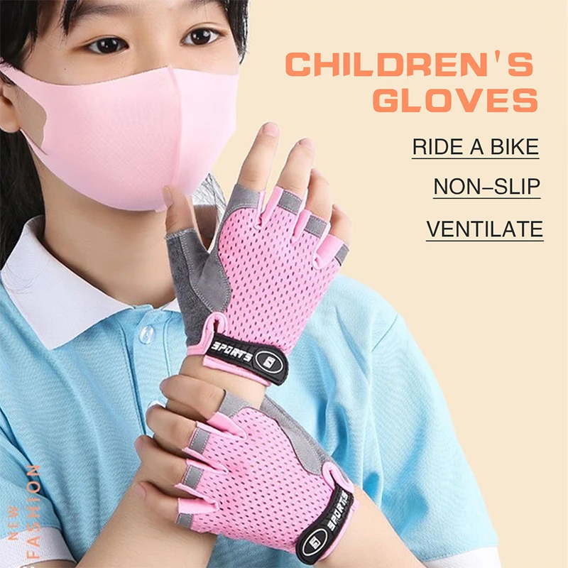 Kids Half Finger Sports Cyclin - Cycling Glove Padded recension och pris