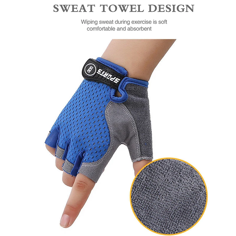 Kids Half Finger Sports Cyclin - Cycling Glove Padded recension och pris