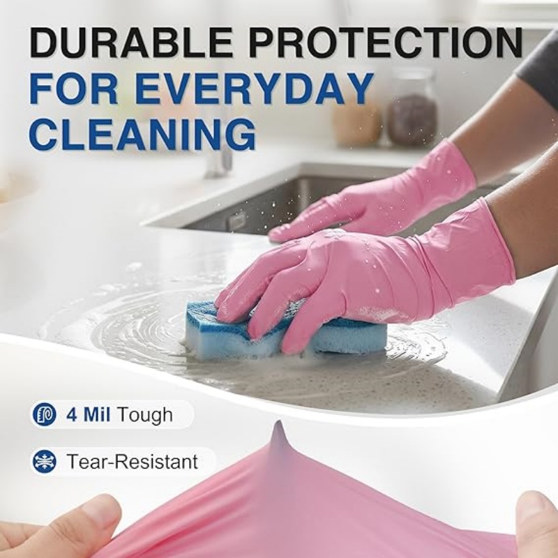 Pink Nitrile Disposable Gloves - Nitrile Mechanic Glove recension och pris