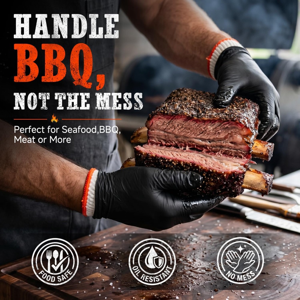 BBQ Gloves 50 Disposable Nitri - Latex Disposable Glove recension och pris