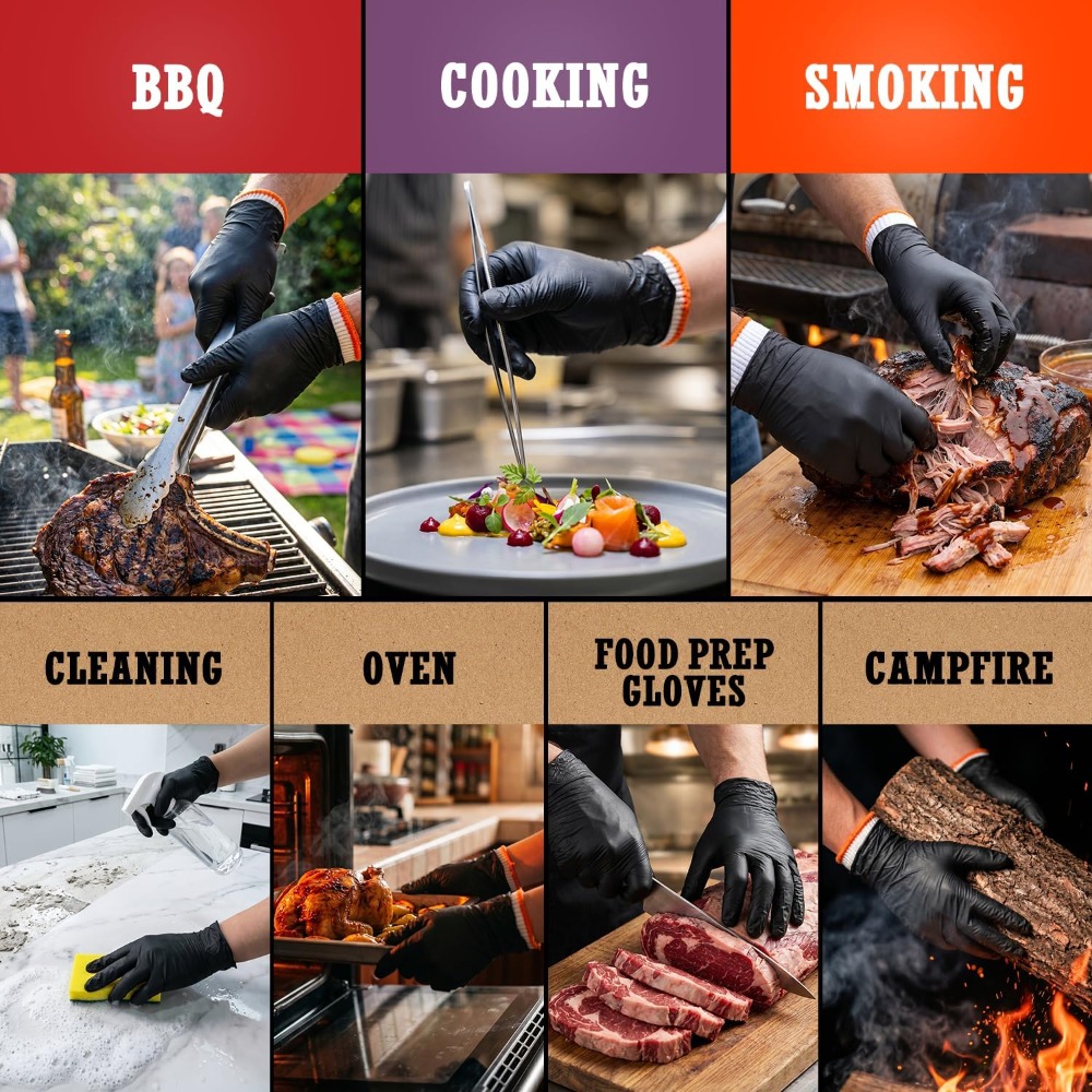 BBQ Gloves 50 Disposable Nitri - Latex Disposable Glove recension och pris
