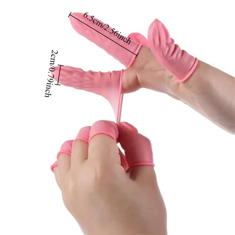 100/200PCS Disposable Finger C - Latex Disposable Glove recension och pris