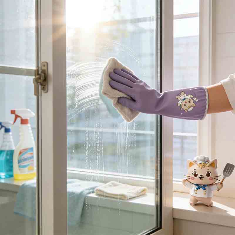 1 pair of household cleaning a - Dish Glove Rubber recension och pris