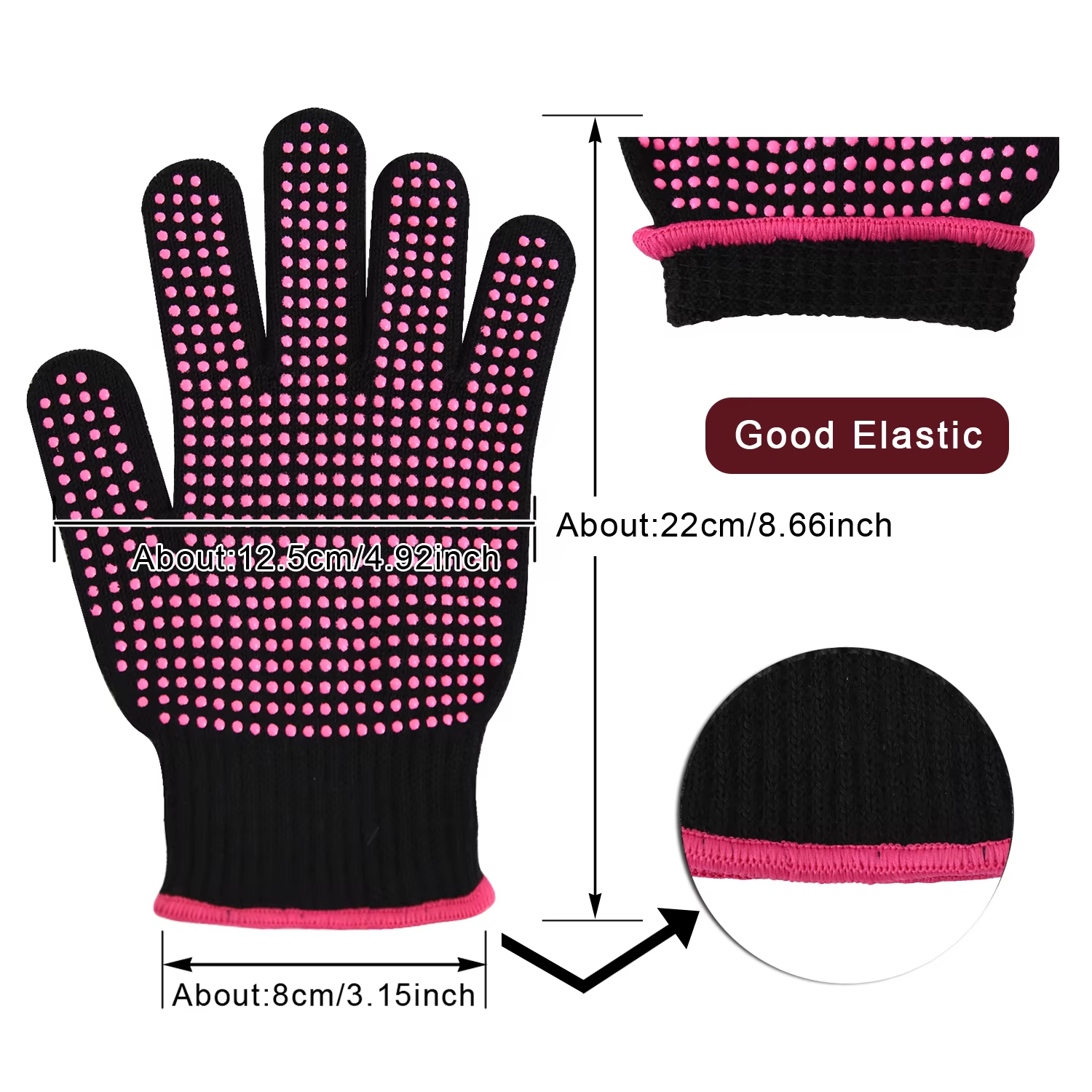 2 Pcs Heat Resistant Gloves wi - Heat Resistant Glove recension och pris
