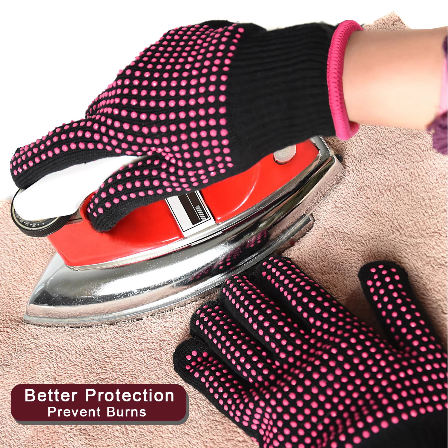 2 Pcs Heat Resistant Gloves wi - Heat Resistant Glove recension och pris