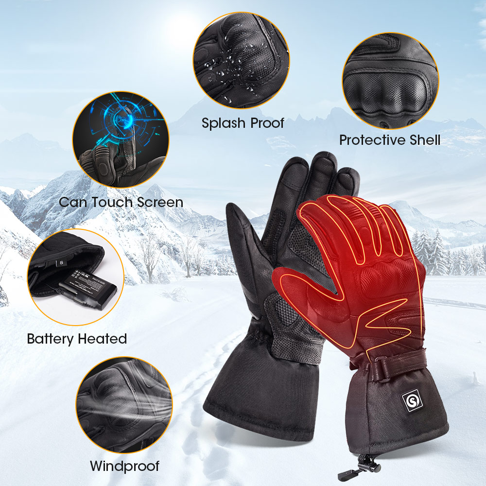 Snow Deer Winter Electric Heat - Ski Glove Waterproof recension och pris