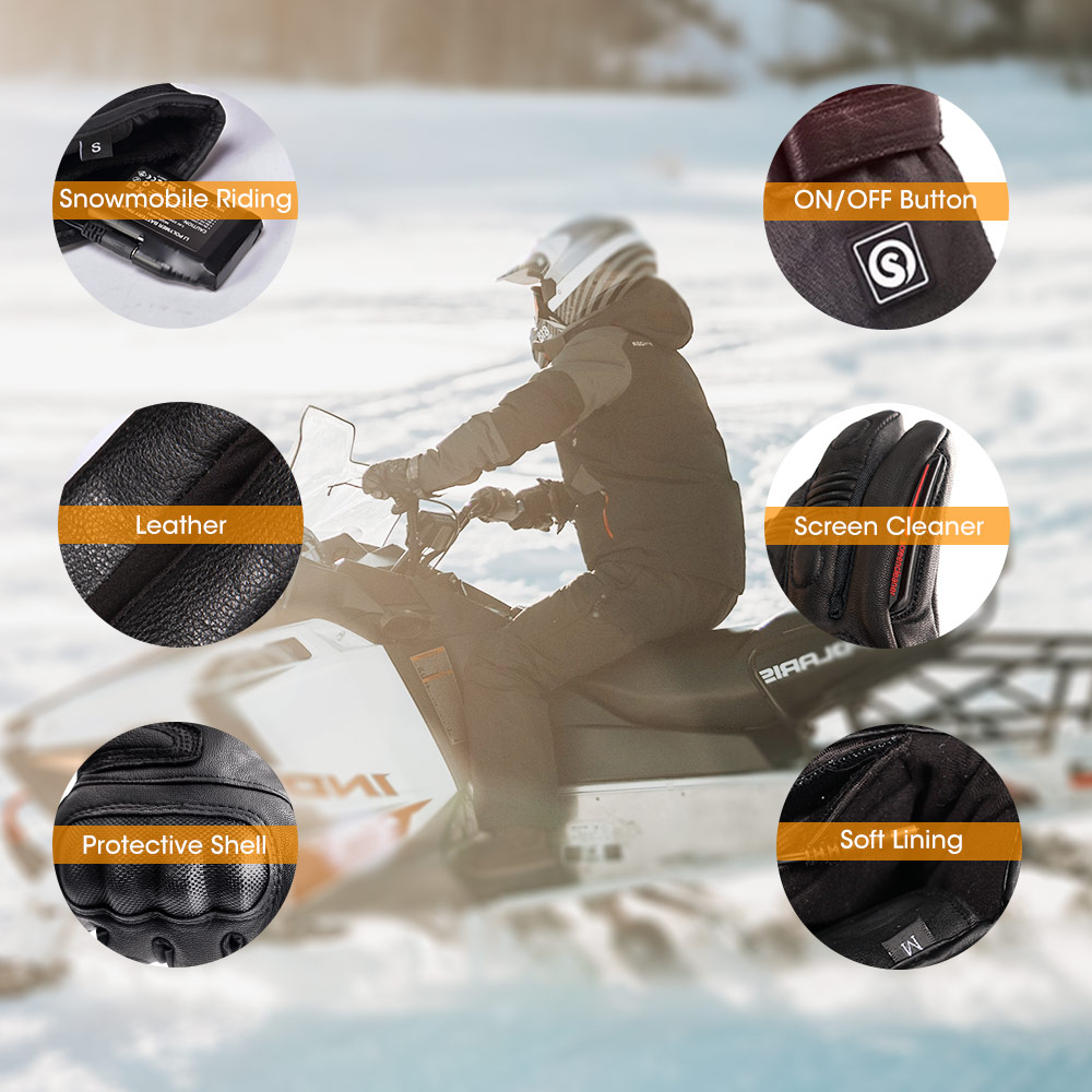 Snow Deer Winter Electric Heat - Ski Glove Waterproof recension och pris