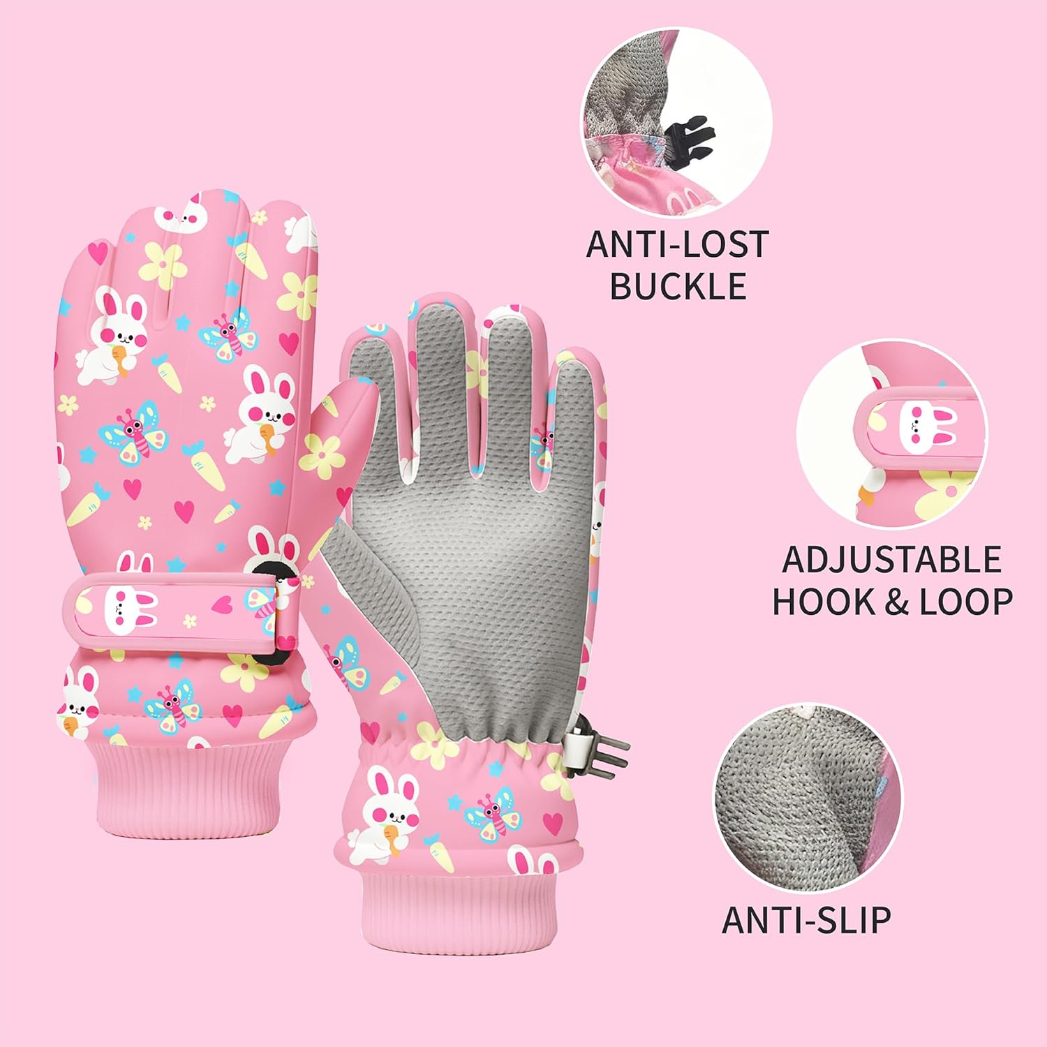 Kids Winter Snow Gloves, Water - Winter Glove Insulated recension och pris