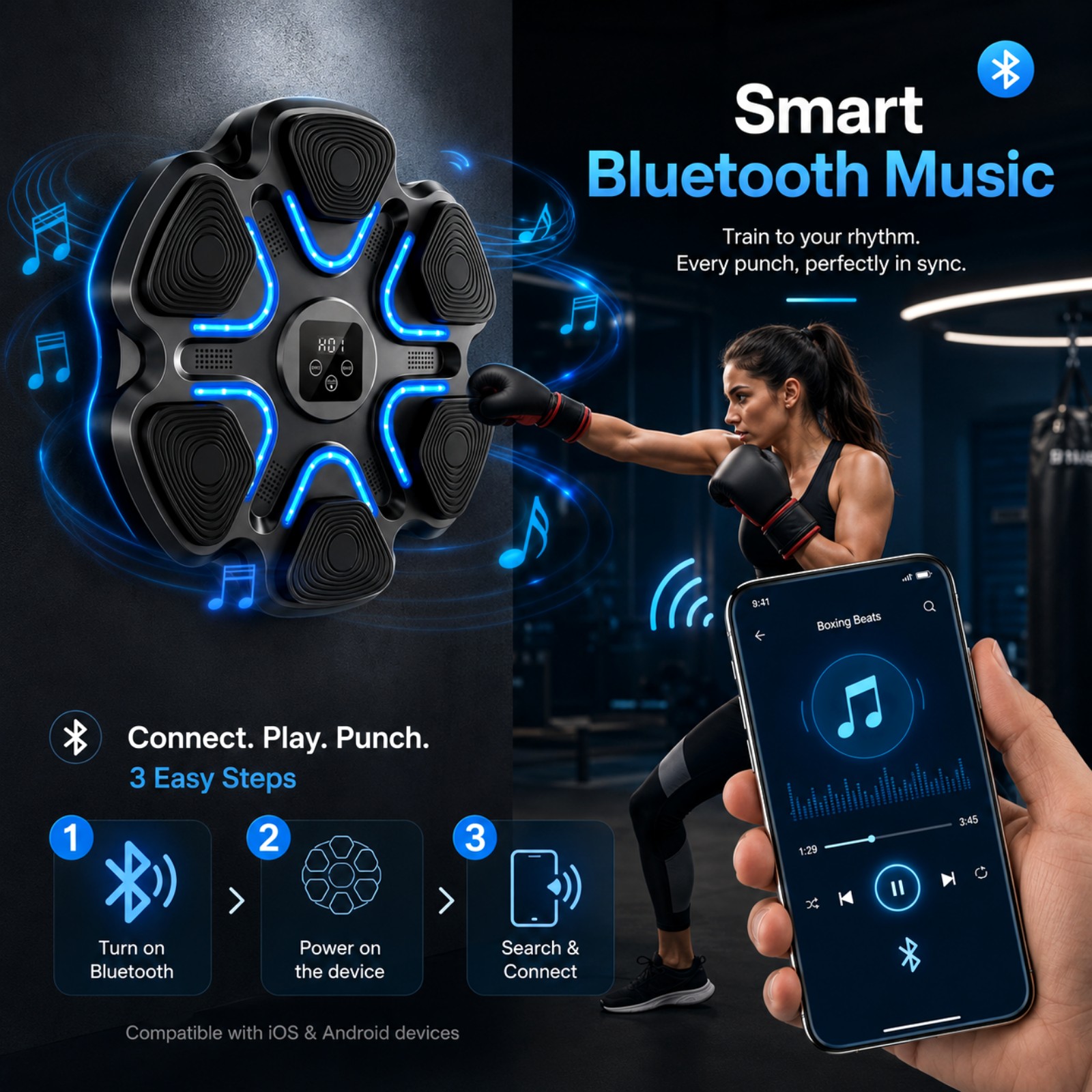 Music Boxing Machine Kids Adul - Workout Glove Gym recension och pris
