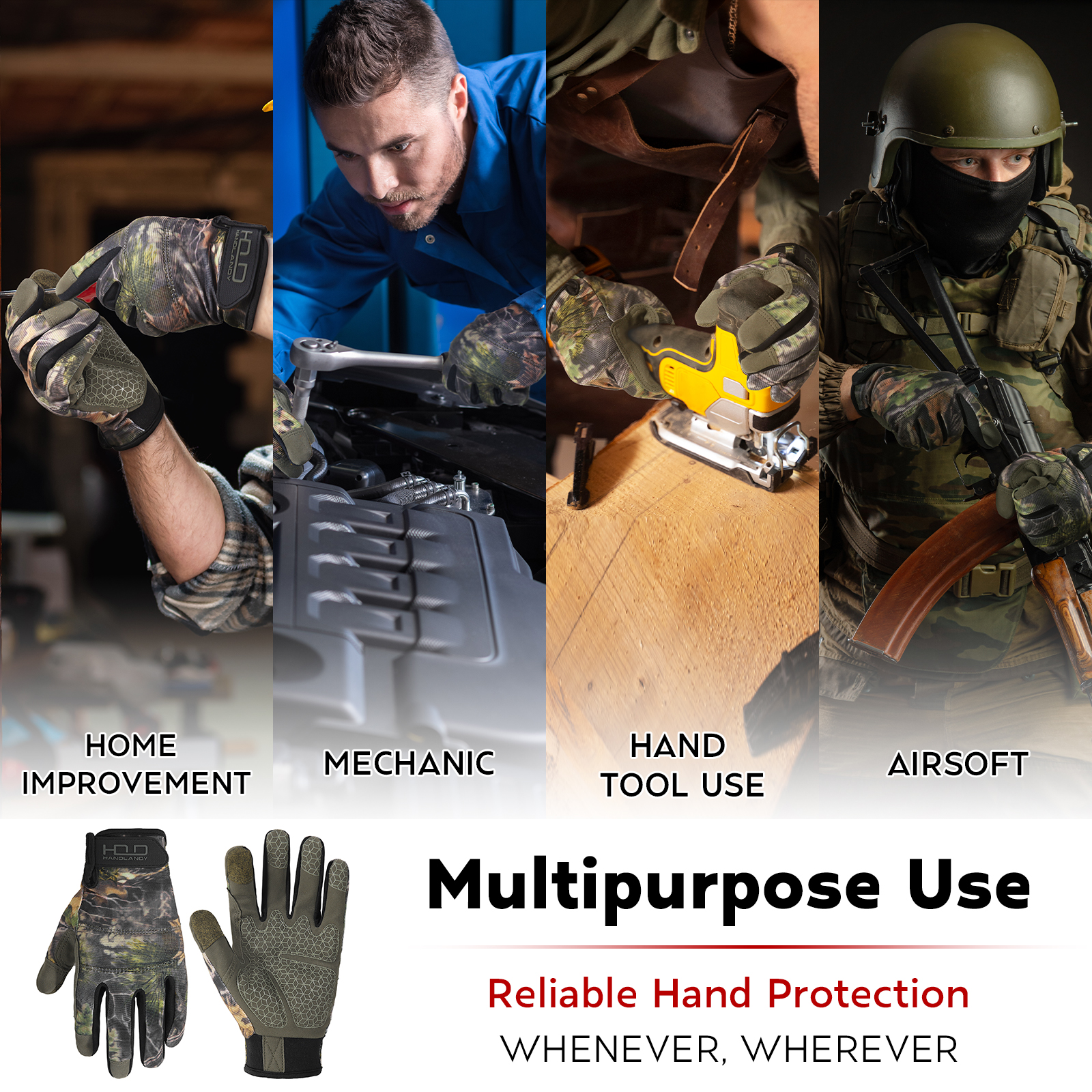 Handlandy Stock Full Finger Ca - Work Glove Impact recension och pris