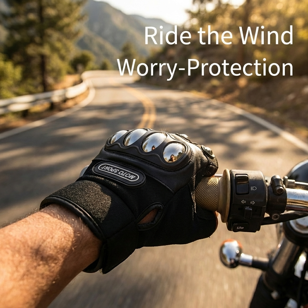 Steel Shell Knuckle Protection - Motorcycle Glove Knuckle recension och pris