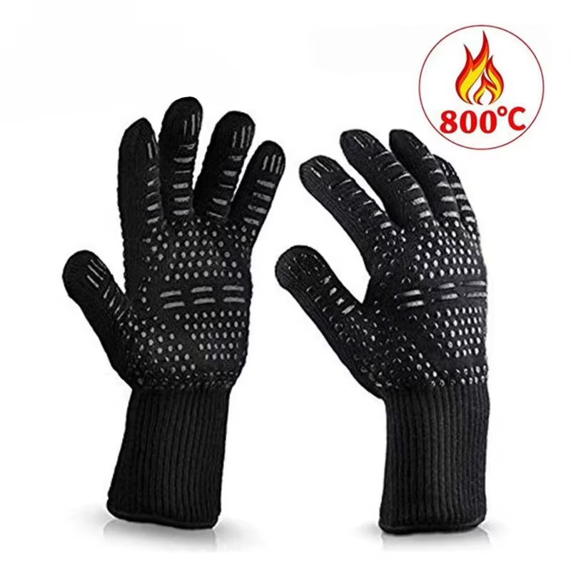 1PCS Piece BBQ Gloves High Tem - Oven Mitt Silicone recension och pris
