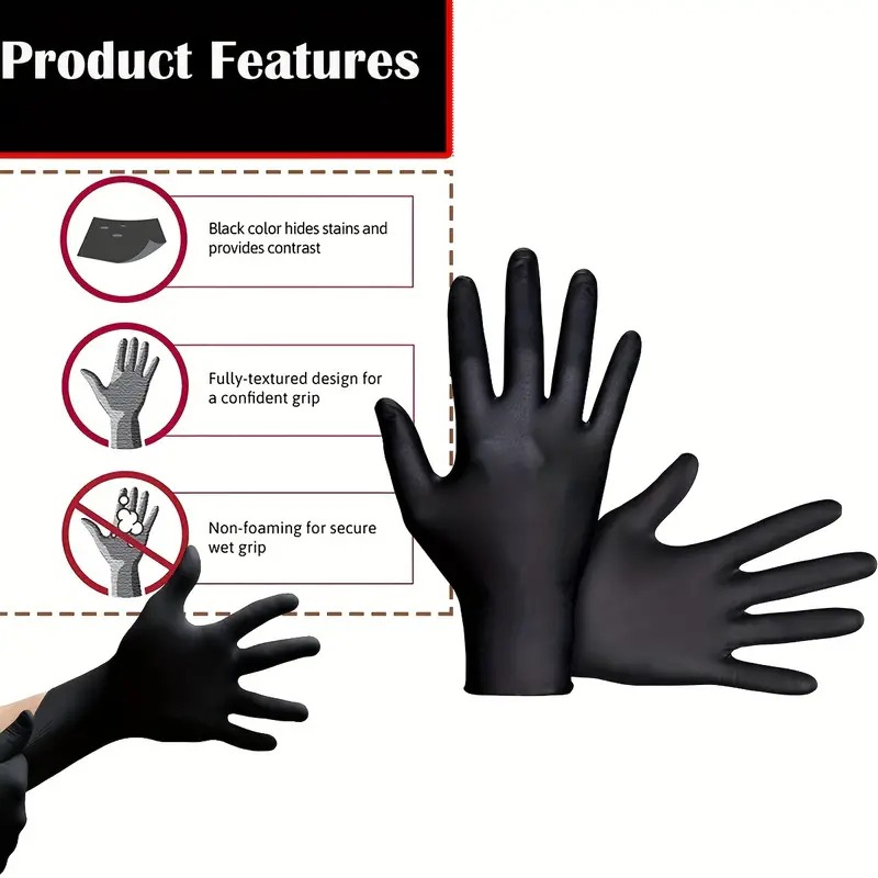 Black Nitrile Disposable Glove - Nitrile Mechanic Glove recension och pris