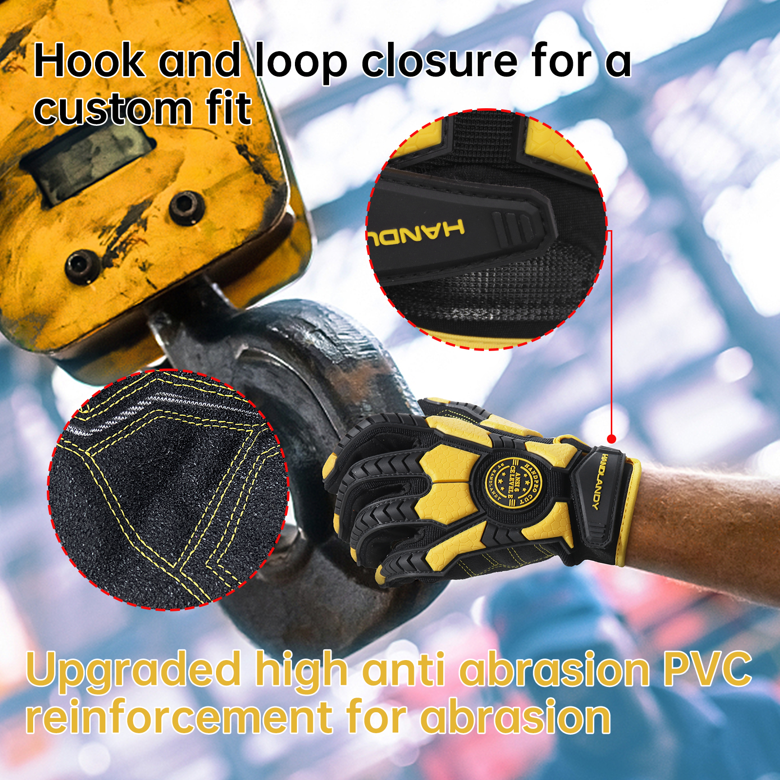 PVC Reinforced Impact Protecti - Work Glove Impact recension och pris