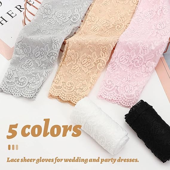 New 1Pair Sexy Lace Hollow-Out - Fingerless Glove Knit recension och pris