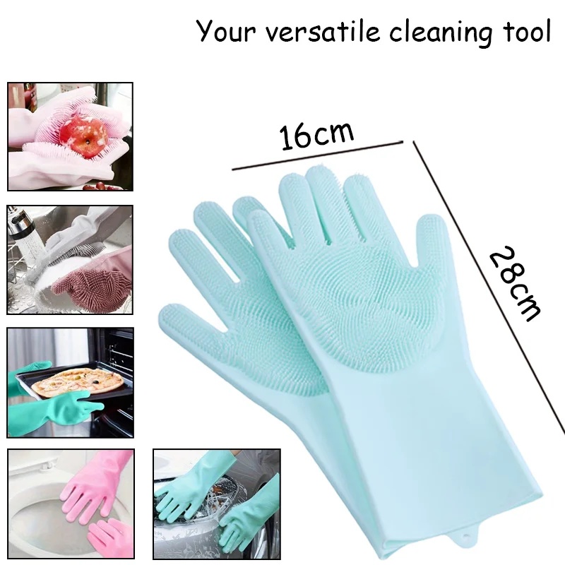 Silicone dishwashing gloves, h - Dish Glove Rubber recension och pris