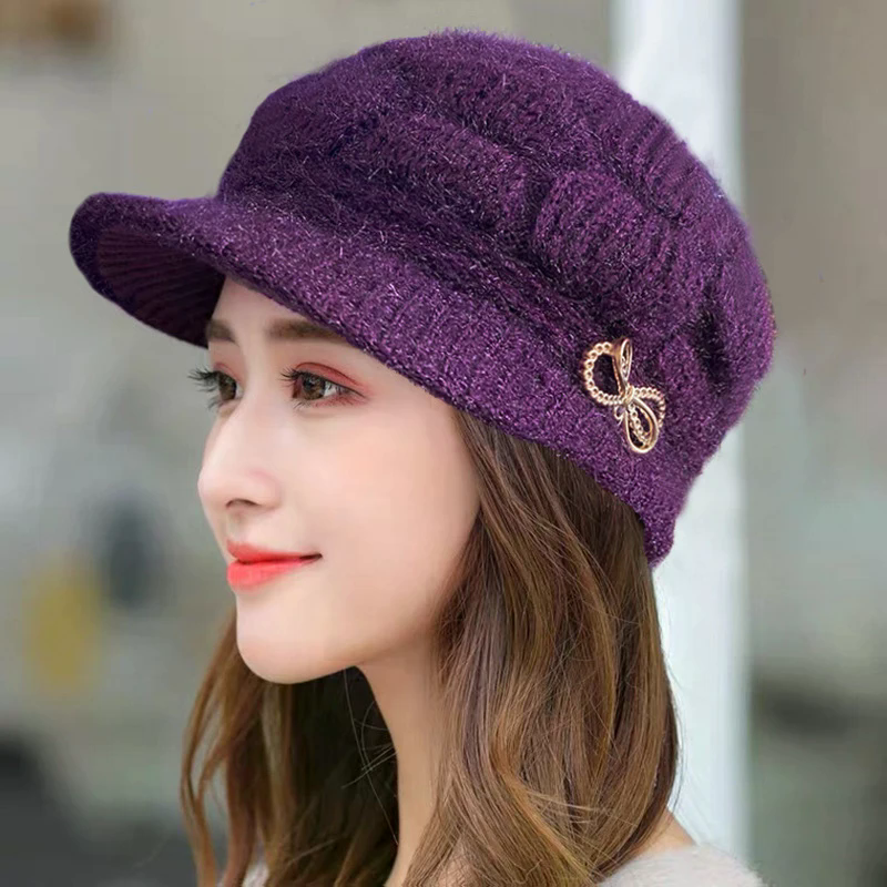 Winter Warm Hat Knitted Hat Ca - Wool Glove Lined recension och pris