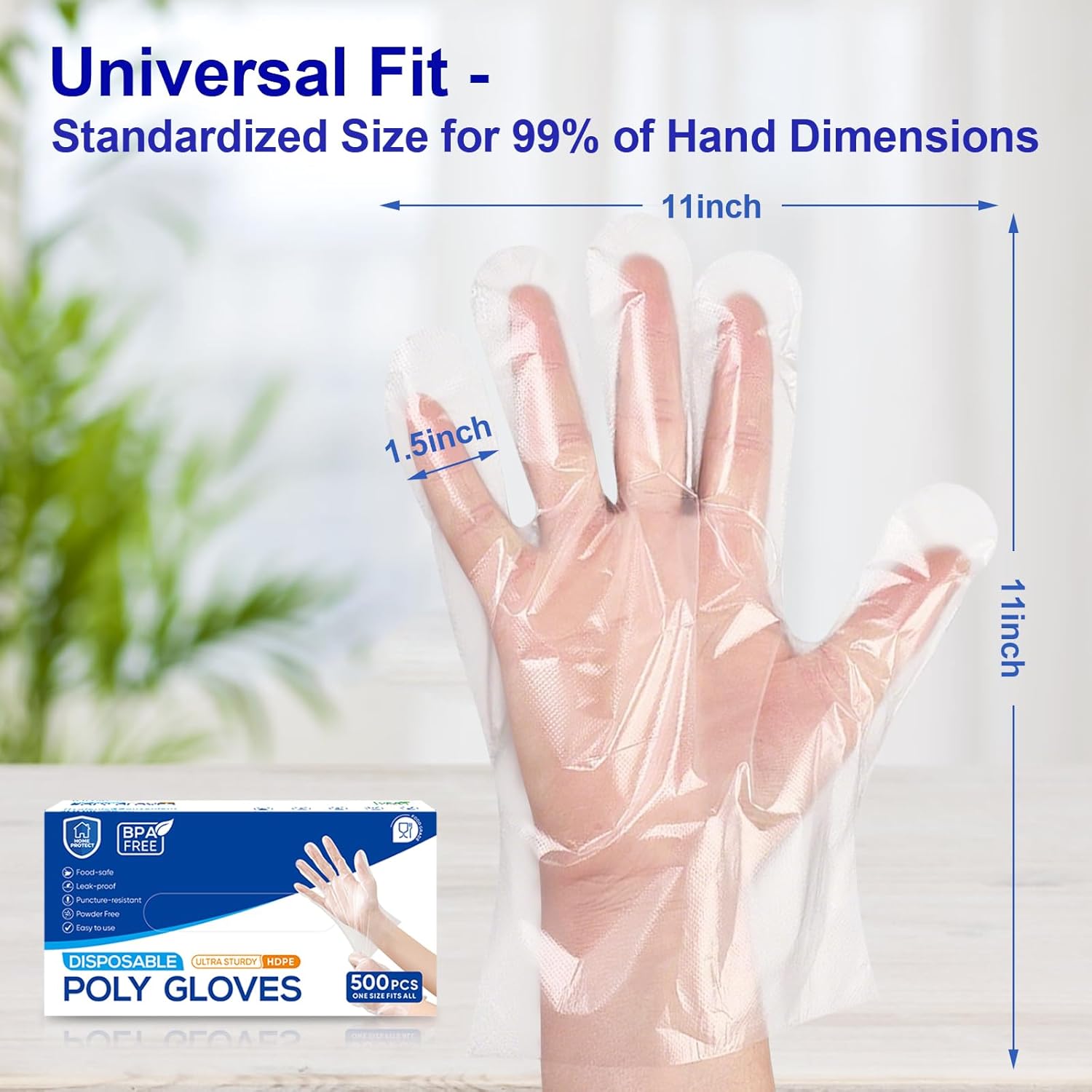 500 Pcs Disposable Food Prep G - Latex Disposable Glove recension och pris