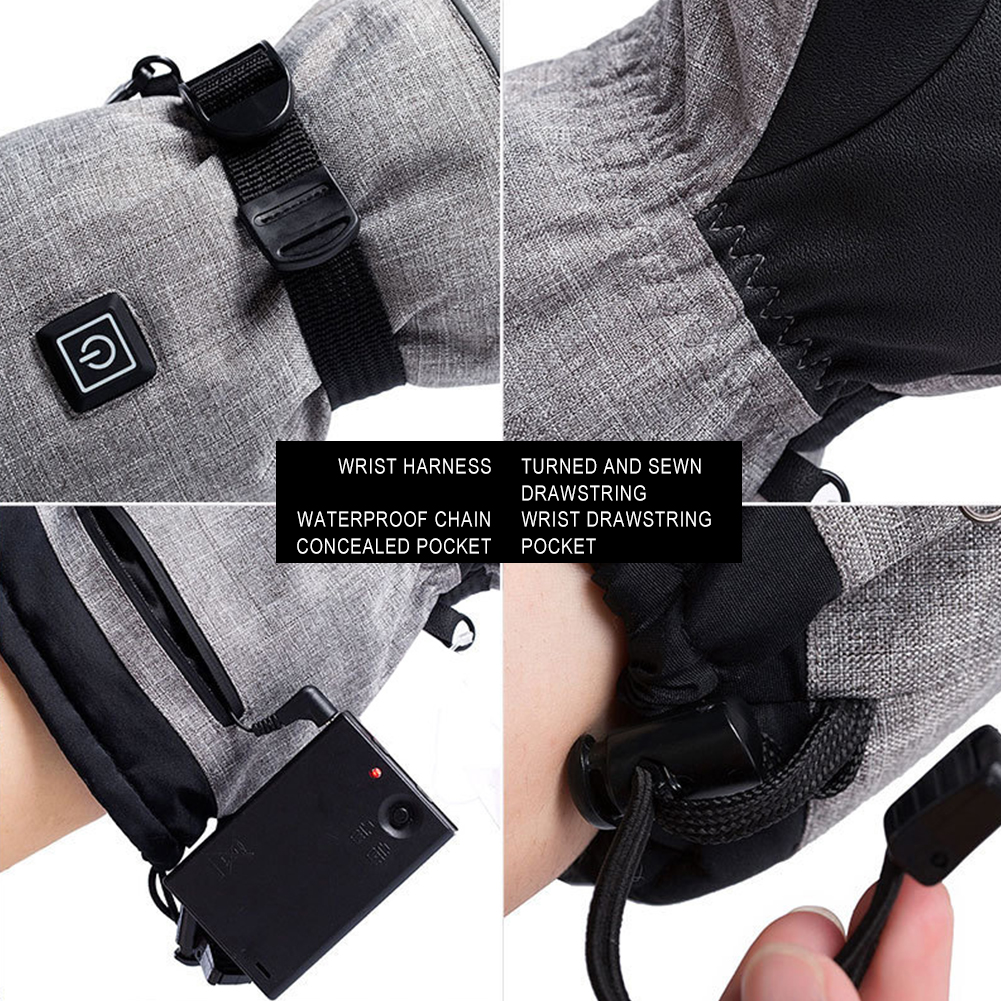 Electric Heated Gloves Men Wom - Ski Glove Waterproof recension och pris