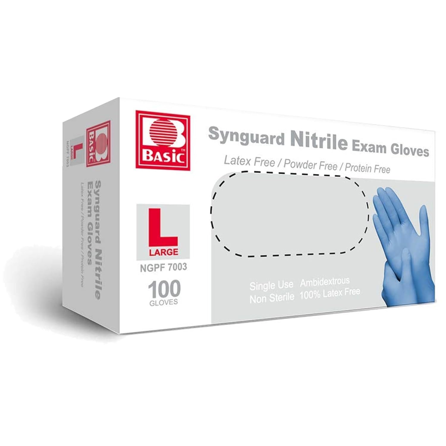 Latex-Free Blue Nitrile Exam G - Exam Glove Nitrile recension och pris