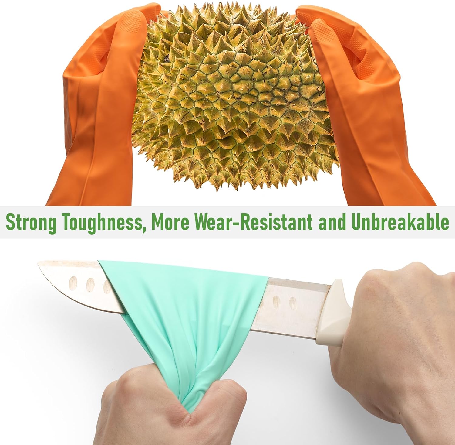 3 Pairs Colorful Rubber Dishwa - Rubber Glove Cleaning recension och pris
