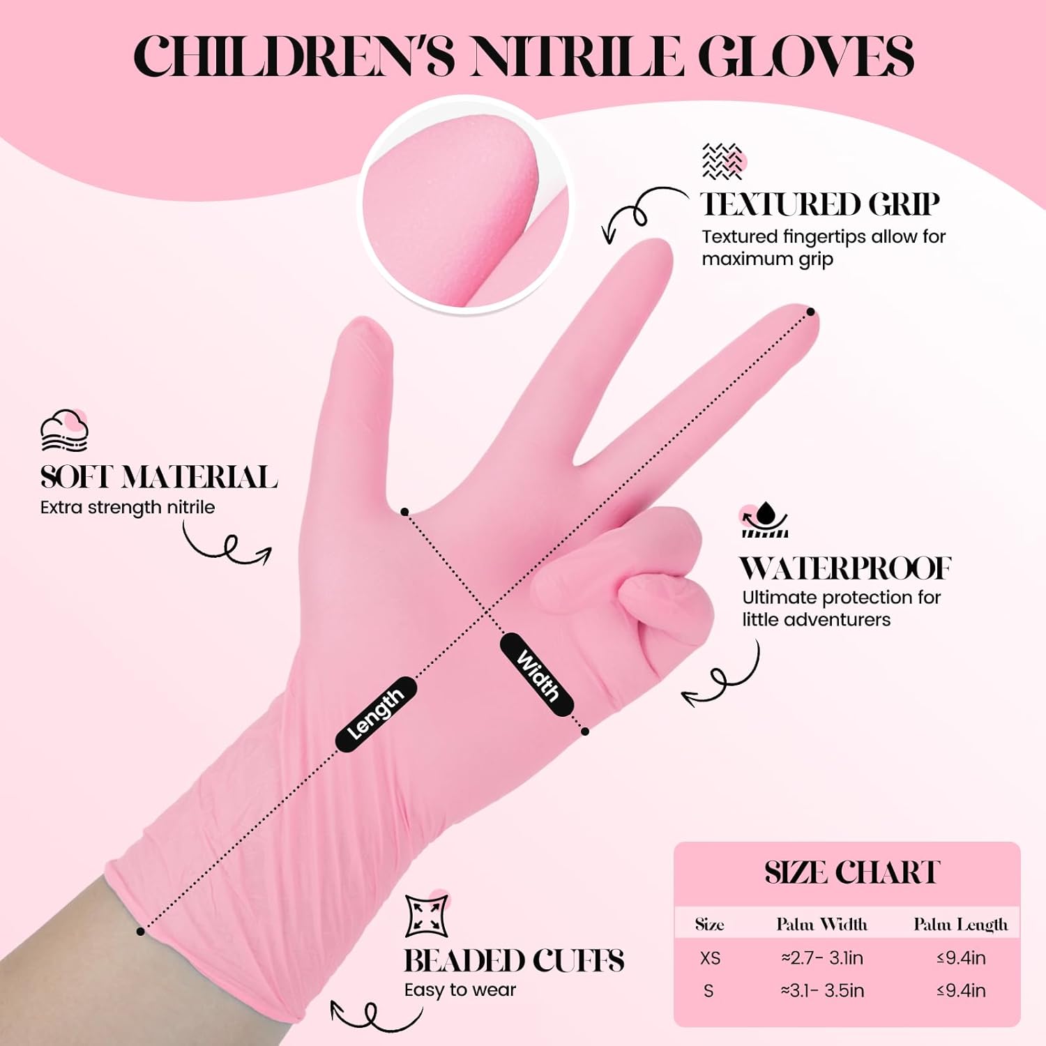 Kids Disposable Gloves for 3-8 - Latex Disposable Glove recension och pris