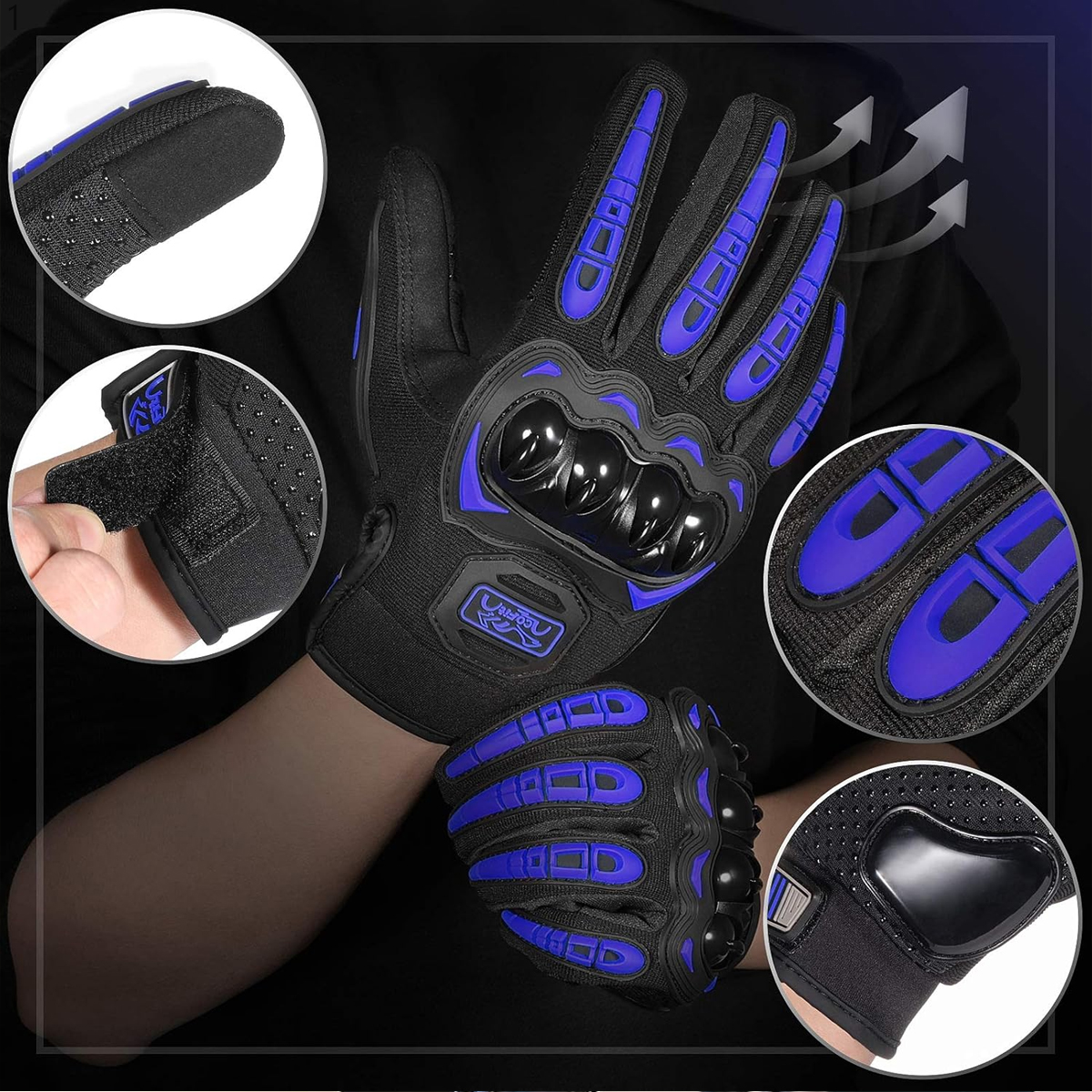 Men Motorcycle Gloves Touch Sc - Motorcycle Glove Knuckle recension och pris