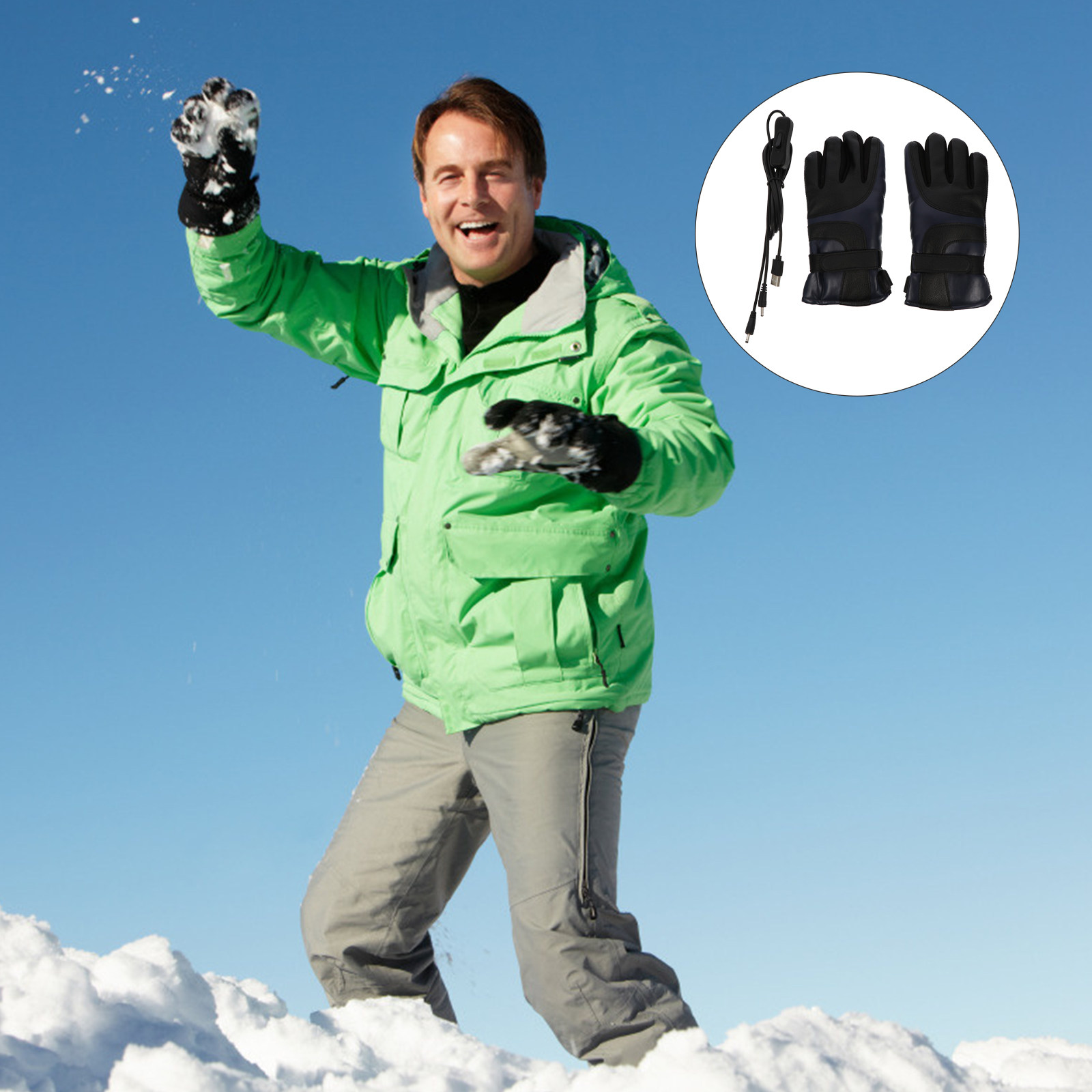 1Pair USB Electric Heated Glov - Winter Glove Insulated recension och pris