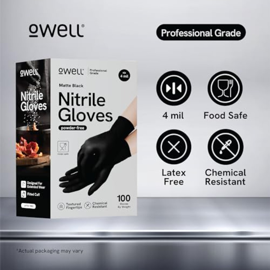 ® Black Nitrile Gloves - 4 Mil - Exam Glove Nitrile recension och pris