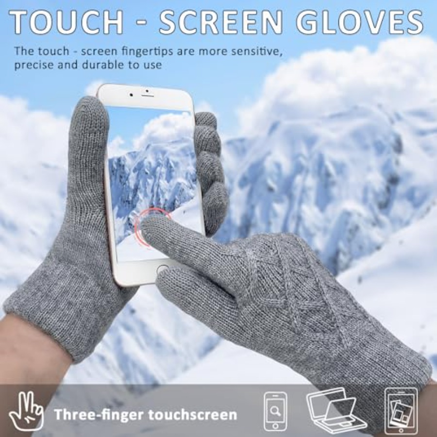 Winter Wool Gloves for Women M - Wool Glove Lined recension och pris