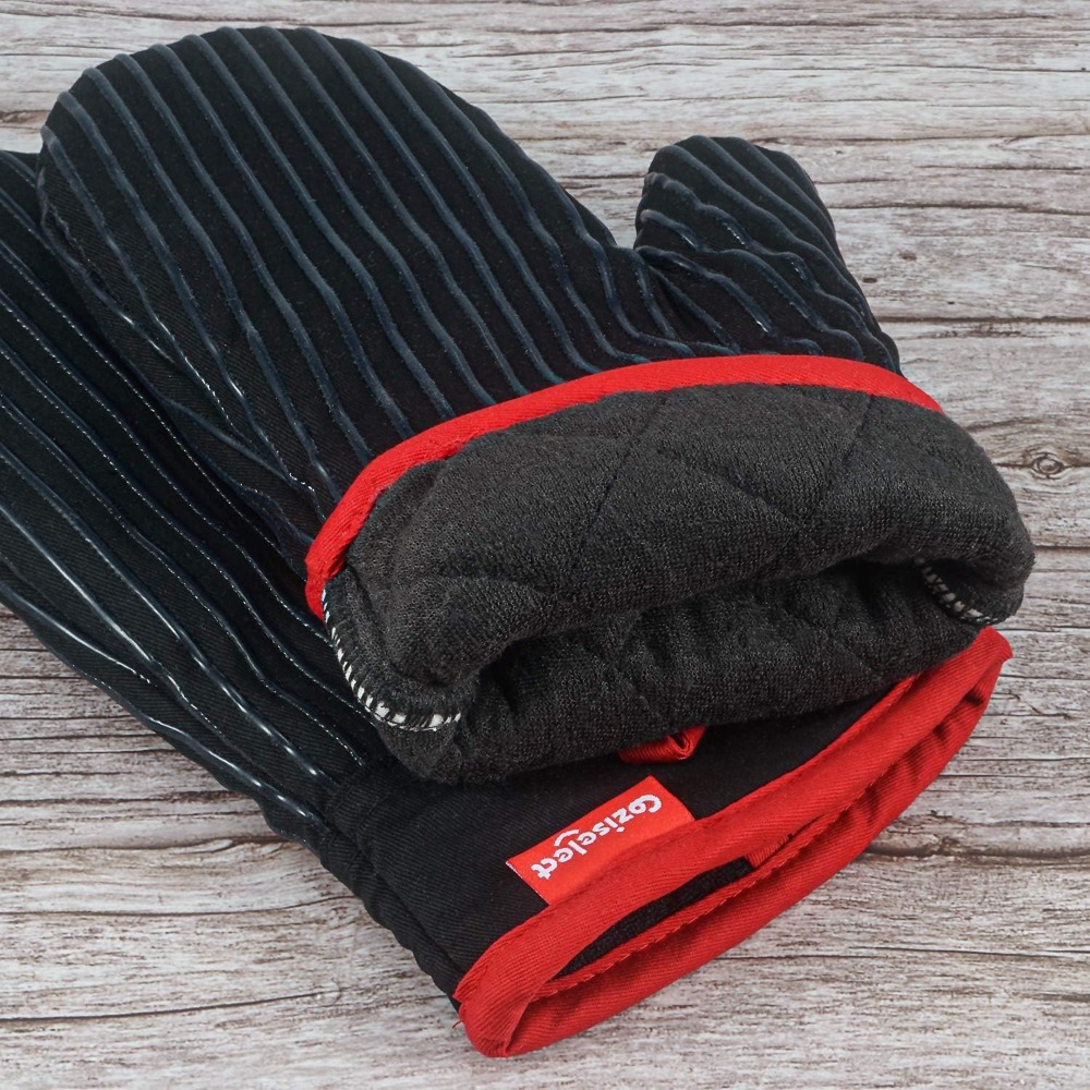 Heat Resistant Oven Mitts and  - Oven Mitt Silicone recension och pris