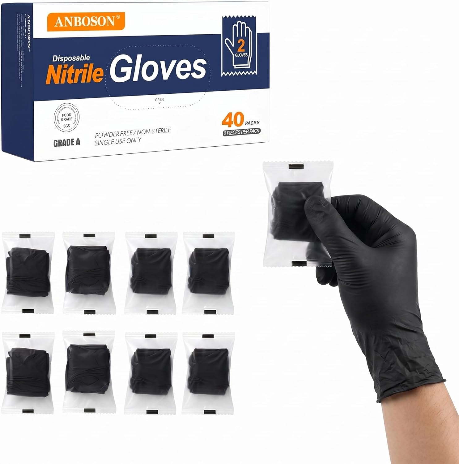 Nitrile Disposable Gloves 5mil - Latex Disposable Glove recension och pris