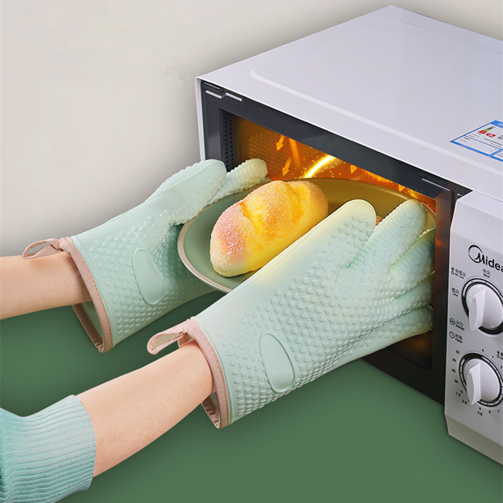 Heat Resistant Silicone Gloves - Oven Mitt Silicone recension och pris