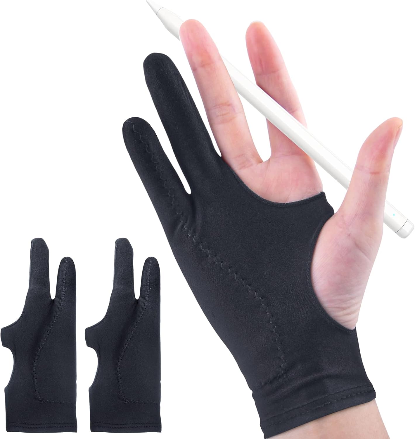 2-Pack Drawing Glove with Palm - Touchscreen Glove Capacitive recension och pris