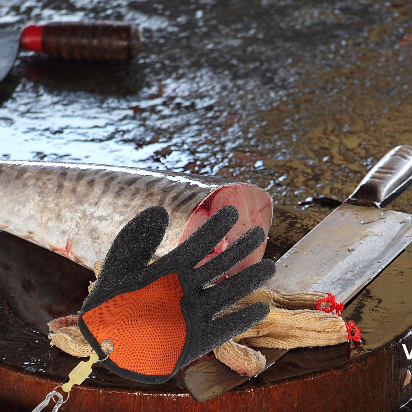 Fish Catch Gloves Anti-Slip Ru - Rubber Glove Cleaning recension och pris